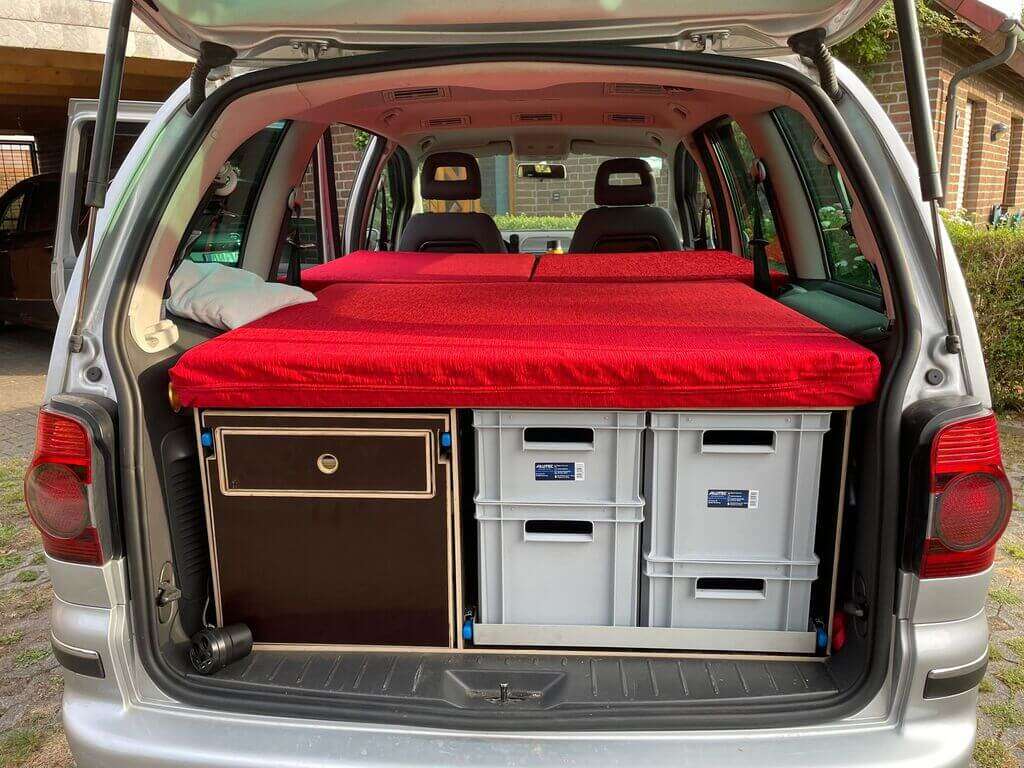 SEAT Alhambra Campingbox - MiniCamper Matratzen Paket - 3 Matratzen für den  SEAT Alhambra Campingausbau » Mini Camper Ausbauten & Zubehör