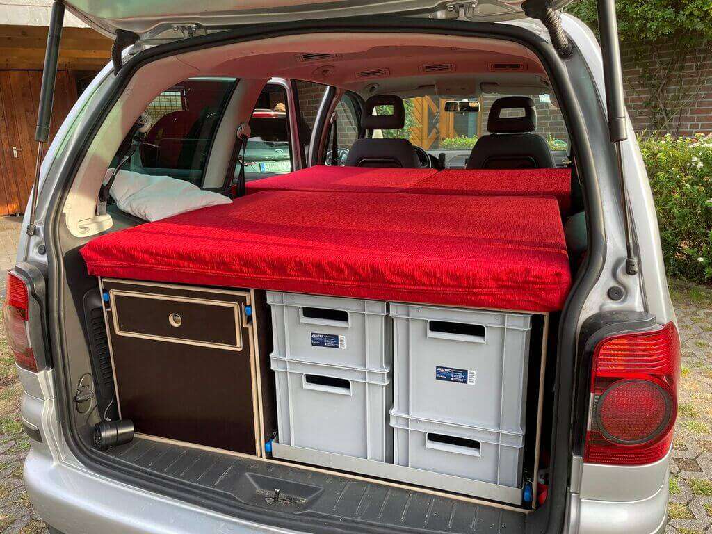 SEAT Alhambra Campingbox - MiniCamper Matratzen Paket - 3