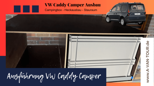 Caddy Camper Heckausbau - VW Caddy Camperausbau - Caddy Minicamper - Euroboxen Camping im VW Caddy - 12