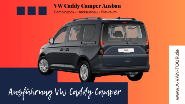 Caddy Camper Heckausbau - VW Caddy Camperausbau - Caddy Minicamper - Euroboxen Camping im VW Caddy - 4